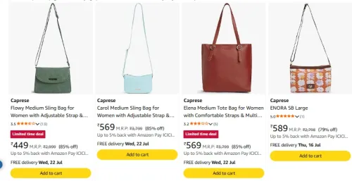 Image of Caprese Luggage Minimum 80% Discount