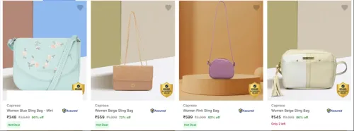 Image of Caprese Sling Bags upto 90% Discount