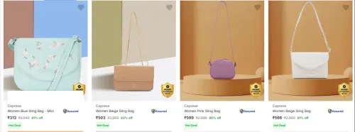 Image of Caprese Sling Bags upto 91% Discount