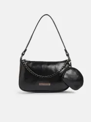 Caprese Trina Shoulder Bag (Black, 2.352 L)