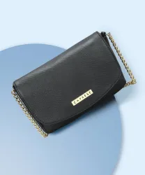 Caprese Women Black Sling Bag