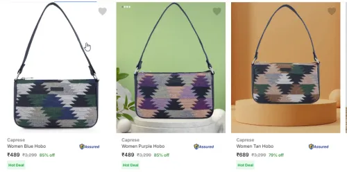 Image of Caprese Women's Handbags Minimum 85% Discount