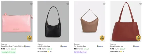 Image of Caprese Women's Handbags upto 88% discount 