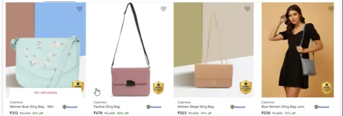 Image of caprese women's handbags up to 91% Discount 