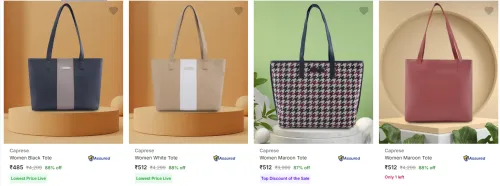 Image of Caprese Women's Totes upto 88% Discount