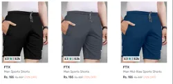 Capris & Shorts For Men at up to 89% Discount