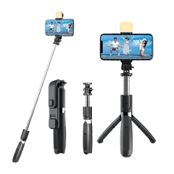 Capture Magiic 24 70cm Adjustable Bluetooth Selfie Stick for Mobile with Remote (360 Degree Rotatable, Black)