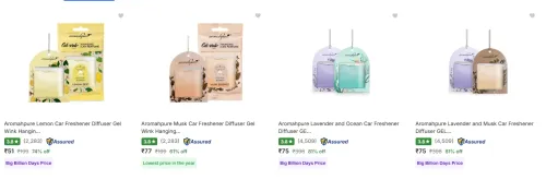 Image of Car Air Fresheners starting at ₹51