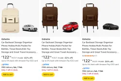 Car Backseat Storage Organizer @ Starting ₹122