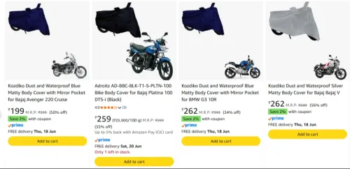 Image of Car body caver at starting ₹199