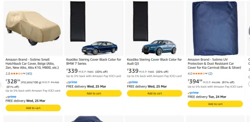 Image of Car Body Covers Starting at ₹328