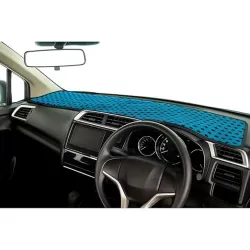 Car Dashboard Anti-Slip Mat | Heatproof, UV Resistant, Sticky Grip Non-Slip Pad | Dashboard Protector & Interior Organizer for Phone, Keys, Sunglasses (Blue/Black)