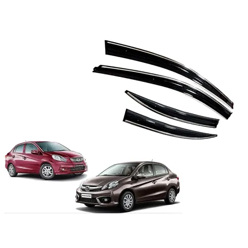 Image of CAR SAAZ Amaze Chrome Door Visor Set of 4