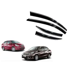 CAR SAAZ Amaze Chrome Door Visor Set of 4