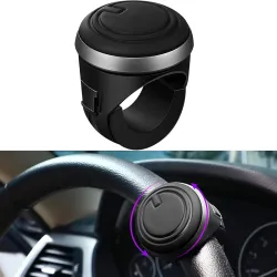 Car Steering Wheel Spinner Knob 360° Rotating Steering Aid with Clamp Mount