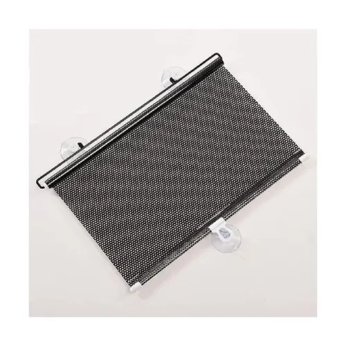Image of Car Window Sun Shade Roller Curtain with Suction Cups for Car Side Windows