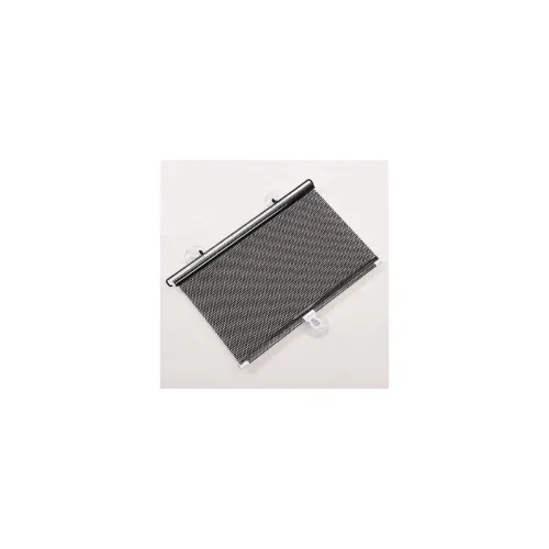 Image of Car Window Sun Shade Roller Curtain with Suction Cups - UV Protection Mesh Auto Retractable Sunshade for Car Side Window