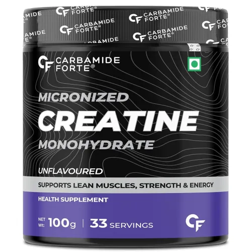 Image of Carbamide Forte Creatine Mono Hydrate Powder | Micronized Monohydrate 100gm | Creatine Supplement for Lean Muscle Volumi