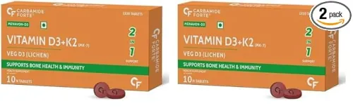 Image of Carbamide Forte D3 K2 MK7 Veg Tablets, Pack of 2