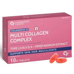 Carbamide Forte Hydrolyzed Multi Collagen Tablets With 5 Types