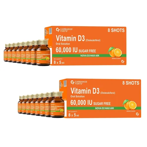 Image of Carbamide Forte Vitamin D3 60000 (16, 5ml (Pack of 16))