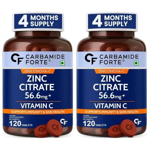 Image of Carbamide Forte Zinc Citrate Tablets 120s Pack of 2
