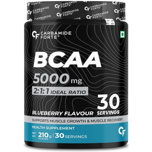 Image of Carbamide Forte BCAA Powder 5000mg | BCAA Supplements For Women & Men | BCAA Pre Workout & Intra Workout Supplement 7g S