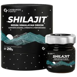 Carbamide Forte Shilajit / Shilajeet Plain Resin for Men | Shilajit for Men with Saffron, Swarna Bhasma | Ayurvedic Shil