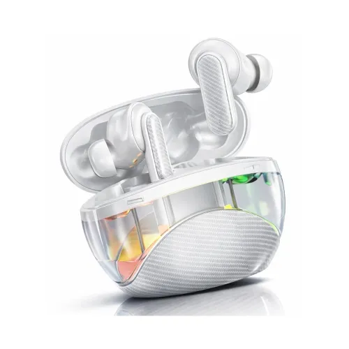 Image of Carbon Truly Wireless Earbuds TWS | ~32dB ANC & Transparency Mode | Upto 40Hrs Playtime | Bluetooth V5.4 | Quad Mics wit