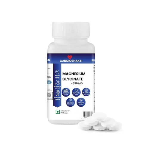 Image of Cardio Shakti Magnesium Glycinate 550 mg Tablets 