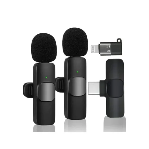 Image of Careflection Dual Receiver Wireless Lavalier Microphone Set