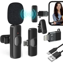 Careflection K8 Wireless Collar Mic for Type-C Android Cell Phone