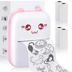 Careflection Mini Pocket Thermal Printer for ,Photo Label Text Memo
