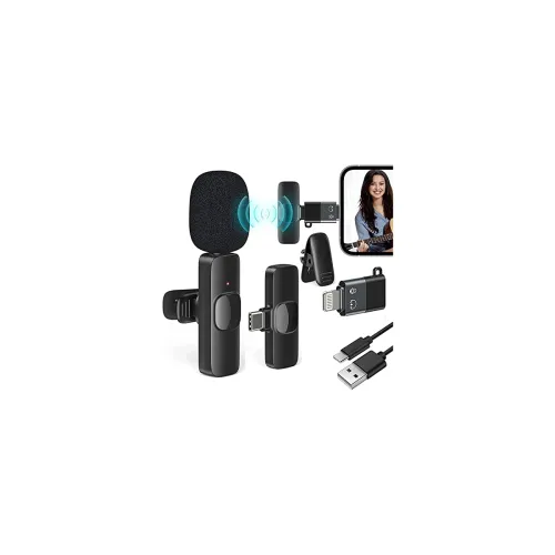 Image of Careflection || Wireless Clip Mic, Wireless Lavalier Microphones, Lapel Clip-on Microphone