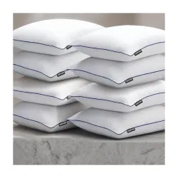 CareFoam Cloud-Soft Microfiber Bed Pillows for Sleeping - 16x24 Inch Premium Standard Size Pillow Set with Breathable Organic Cotton Cover, Medium Firm Plush Support for Side, Back & Stomach...