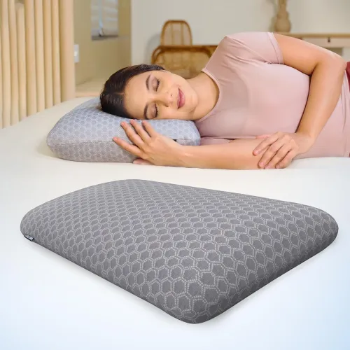 Image of CareFoam Cooling Gel Memory Foam Pillow Pack of 2 – Orthopedic Neck Support