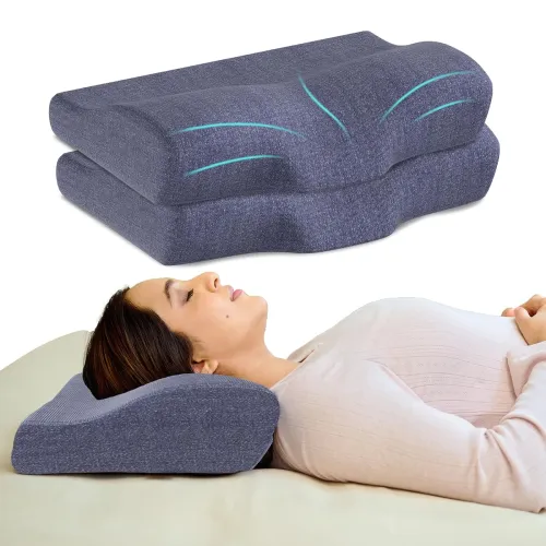 Image of CareFoam Memory Foam Cervical Neck Pillow