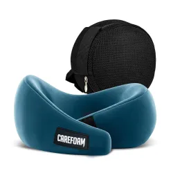 CareFoam Memory Foam Travel Neck Pillow