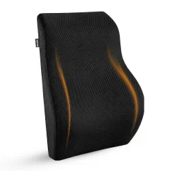 CareFoam Orthopedic Lumbar Support Cushion for Office Chair & Car Seat | Premium Memory Foam Back Support for Lower Back Pain Relief | Ergonomic Lumbar Pillow for Posture Correction