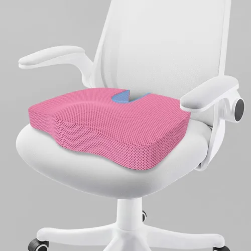 Image of CareFoam Orthopedic Memory Foam Coccyx Seat Cushion for Tailbone Pain Relief | Sciatica & Back Support Pillow for Office