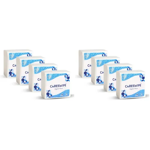 Image of Careswipe Tissue Paper Napkins 100 pcs. Each- Set of 4 (Pack of 2)