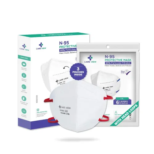 Image of Careview N95 DRDO Approved Face Mask (Set of 3)
