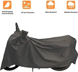 CARFAB Waterproof Two Wheeler Cover for Suzuki (Access, Grey)