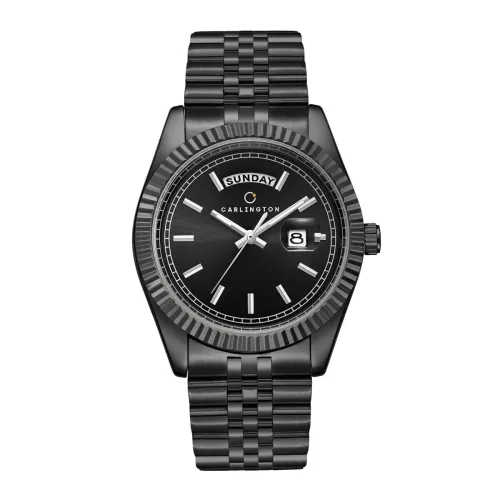 Image of Carlington Analog Gents Watches with Stainless Steel Chain Strap 