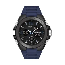 Carlington Endurance Series Analog-Digital Sports Watches for Men and Boys with Alarm, Stopwatch, Backlit Display, Dualtime, Silicone Rubber Strap, Water & Shock Resiatant - CT_9105
