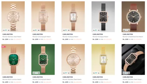 Image of Carlington Women's Watch starting @ ₹1299