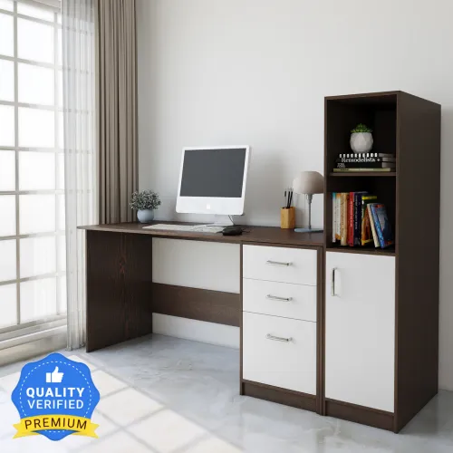 Image of CARLTON LONDON Eleanor Engineered Wood Study Table 