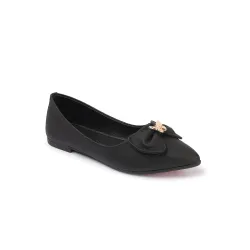 Carlton London Elegant Bow Ballet Flats - Comfortable & Chic Everyday Shoes