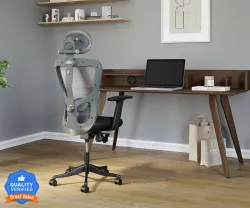 CARLTON LONDON Nova Mesh Office Adjustable Arm Chair