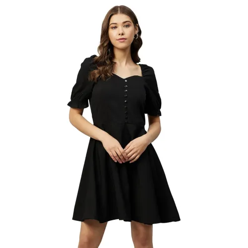 Image of Carlton London Women's Polyester Fit Casual Dress